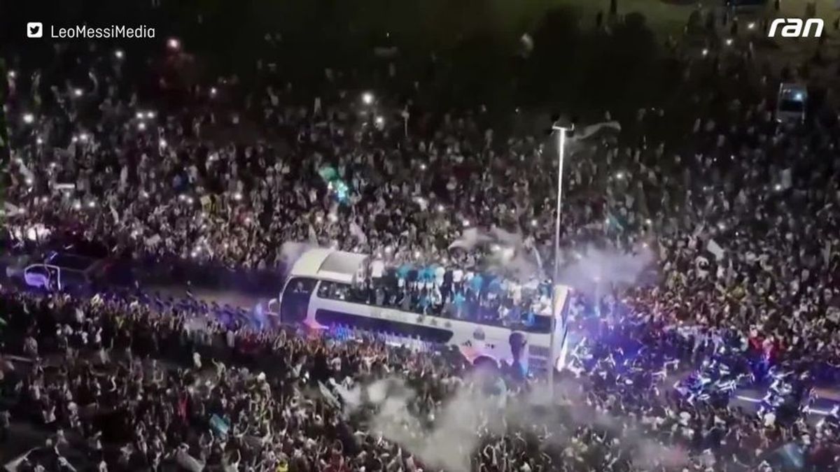 Weltmeister Argentinien wrid von Millionen Fans empfangen