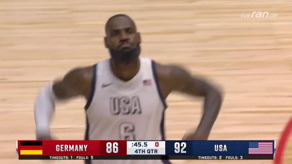 HIGHLIGHTS: DBB-Team ärgert USA lang - dann kommt LeBron