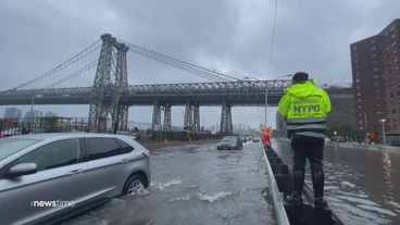 Notstand in New York: Überflutungen nach Starkregen legen Big Apple lahm