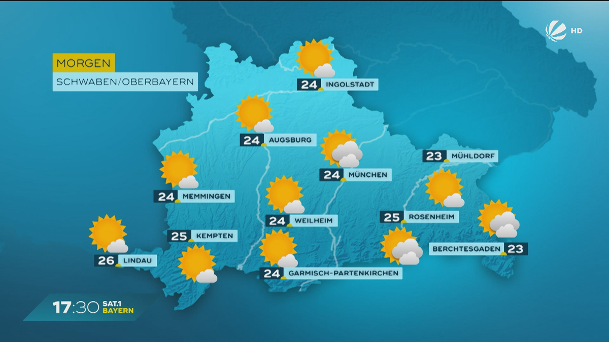 Das Bayern-Wetter vom 10.06.2025: Wetter in den Pfingstferien