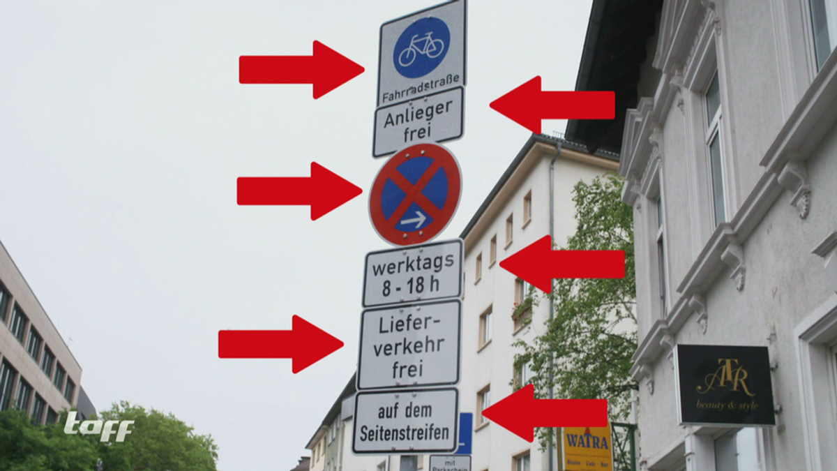 Schilder-Wahnsinn Frankfurt: die unübersichtlichste Straße Deutschlands?