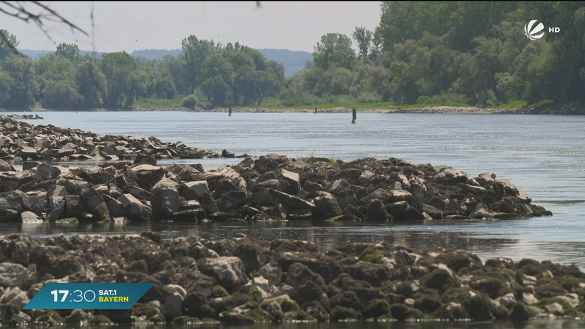Sinkende Pegel in Bayern: Donau kurz vor Niedrigwasser