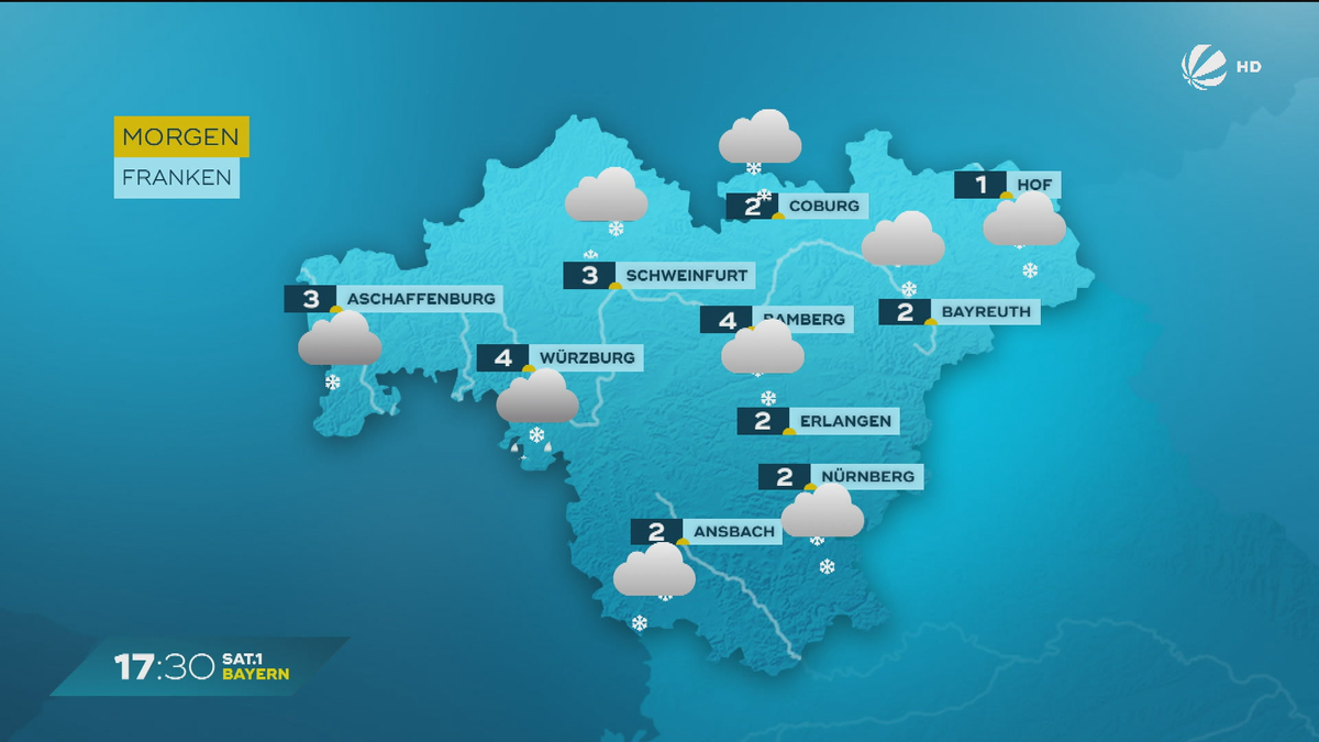 Das Bayern-Wetter vom 07.01.2025: Teils klar, teils bewölkt