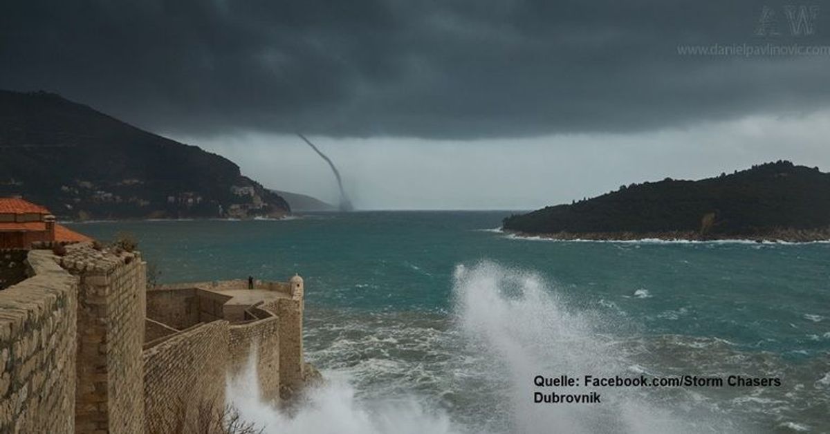 Tornado fegt über Dubrovnik