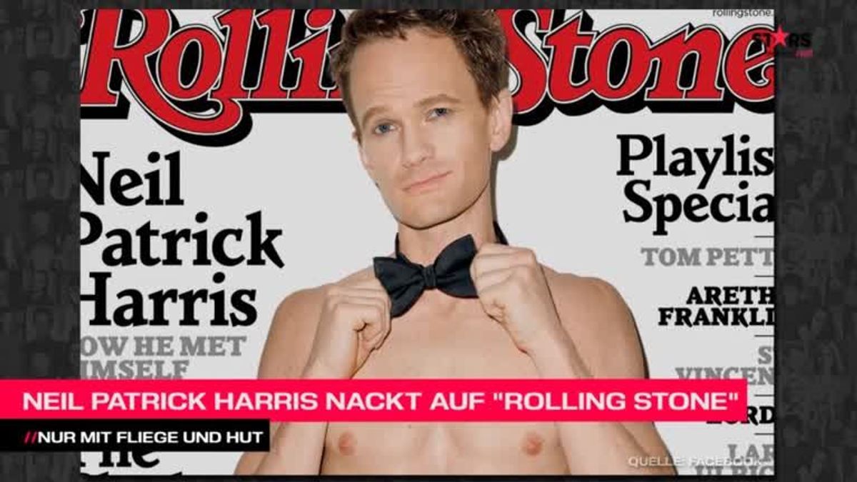 Neil Patrick Harris nackt auf dem Cover des Rolling Stone