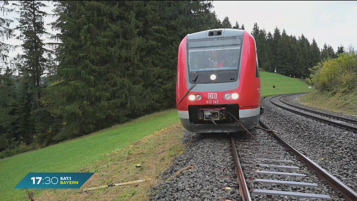 Zug bei Grünenbach entgleist: Fahrgäste bleiben unverletzt