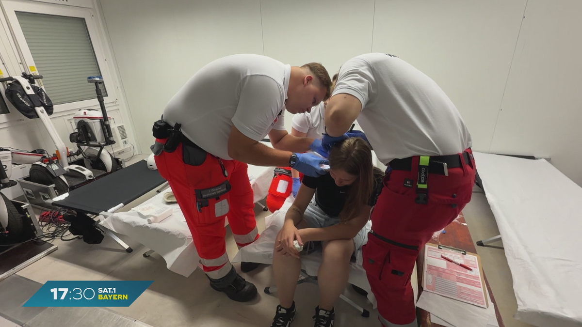 Ehrenamt im Einsatz: Mit den Sanitätern des BRK auf dem Kilianifest