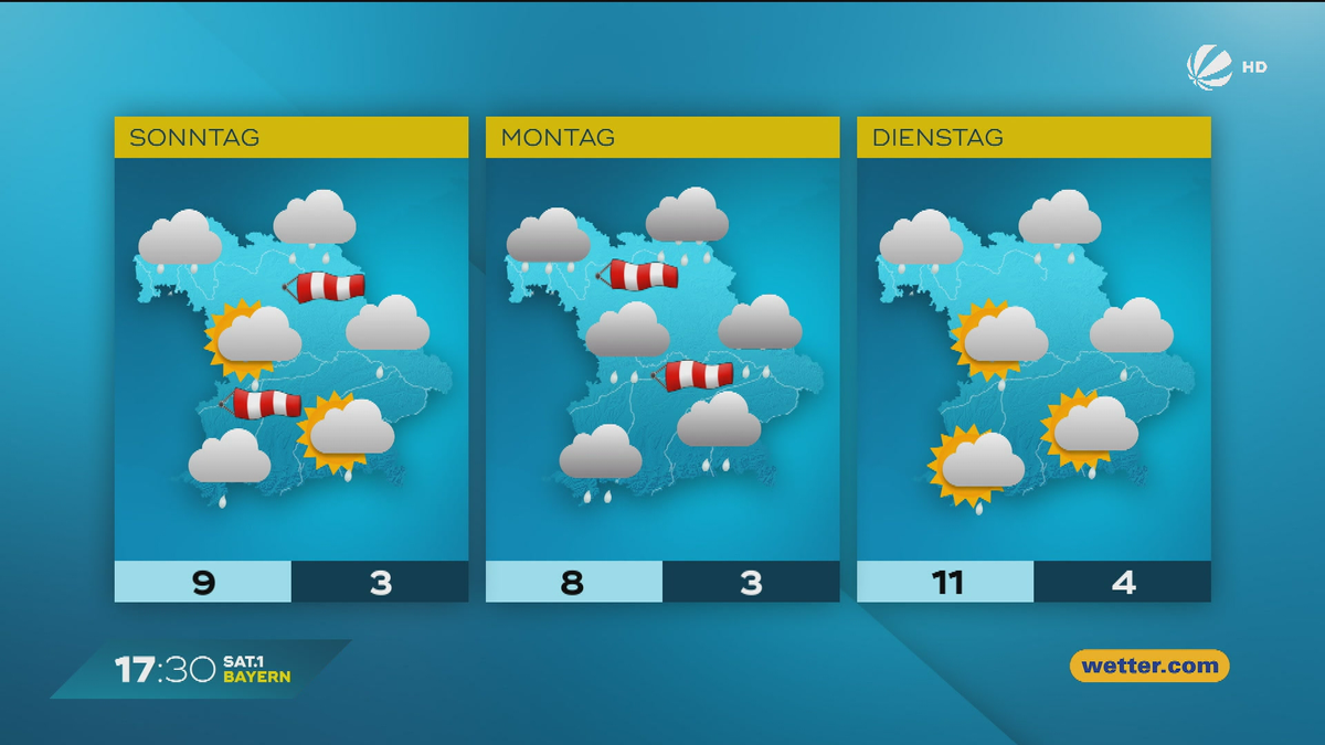 Das Bayern-Wetter vom 25.10.2025: Wolkige Aussichten fürs Wochenende