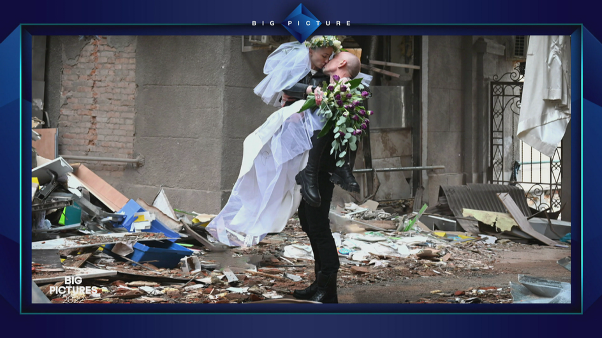 Ukrainische Hochzeit in den Kriegstrümmern