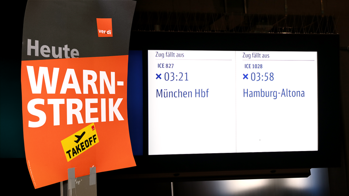 Deutschland: Streik am Flughafen und bei der Bahn