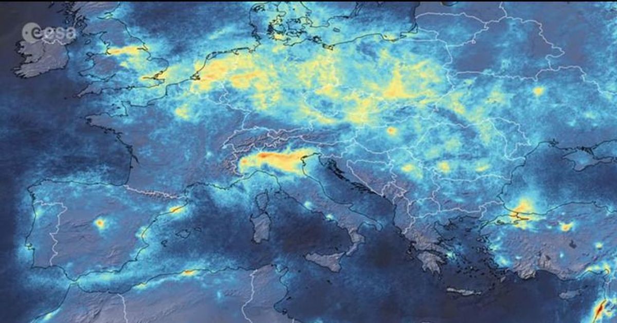 Luftverschmutzung in Europa sinkt um bis zu 50 Prozent