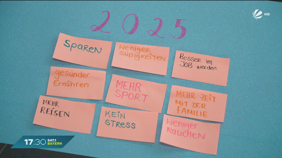 Vorsätze zum neuen Jahr: Das nehmen sich die Bayern vor