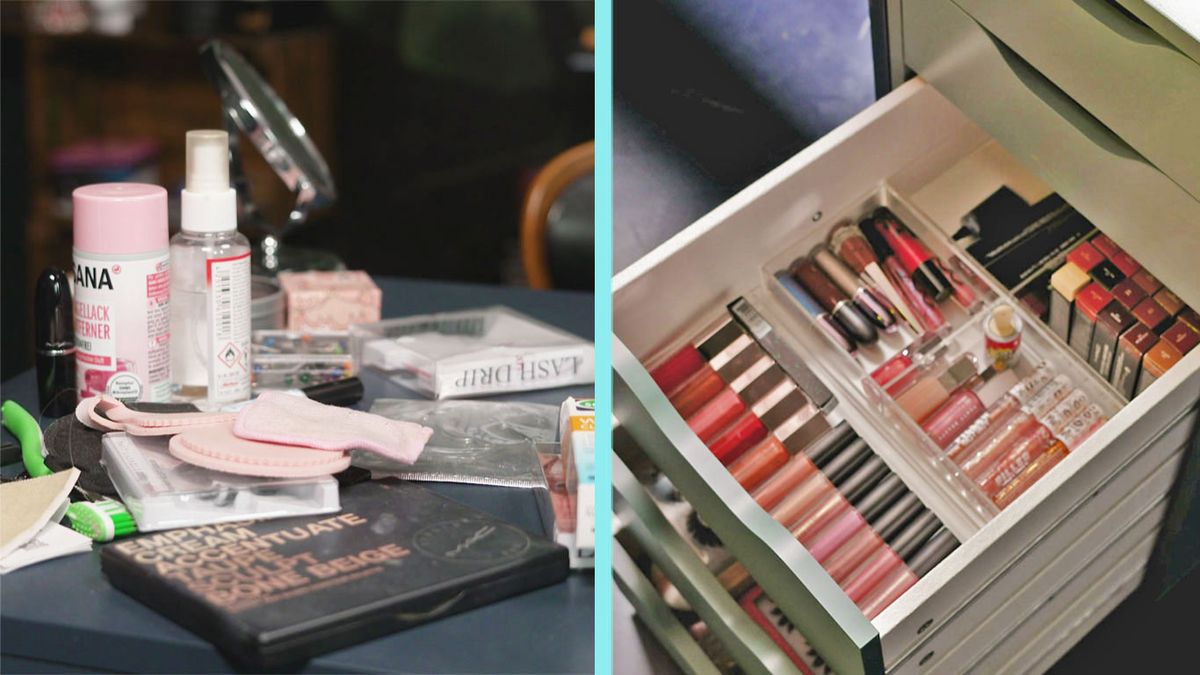 Make-Up, Pinsel und Co.: Perfekt organisiert am Schminktisch 