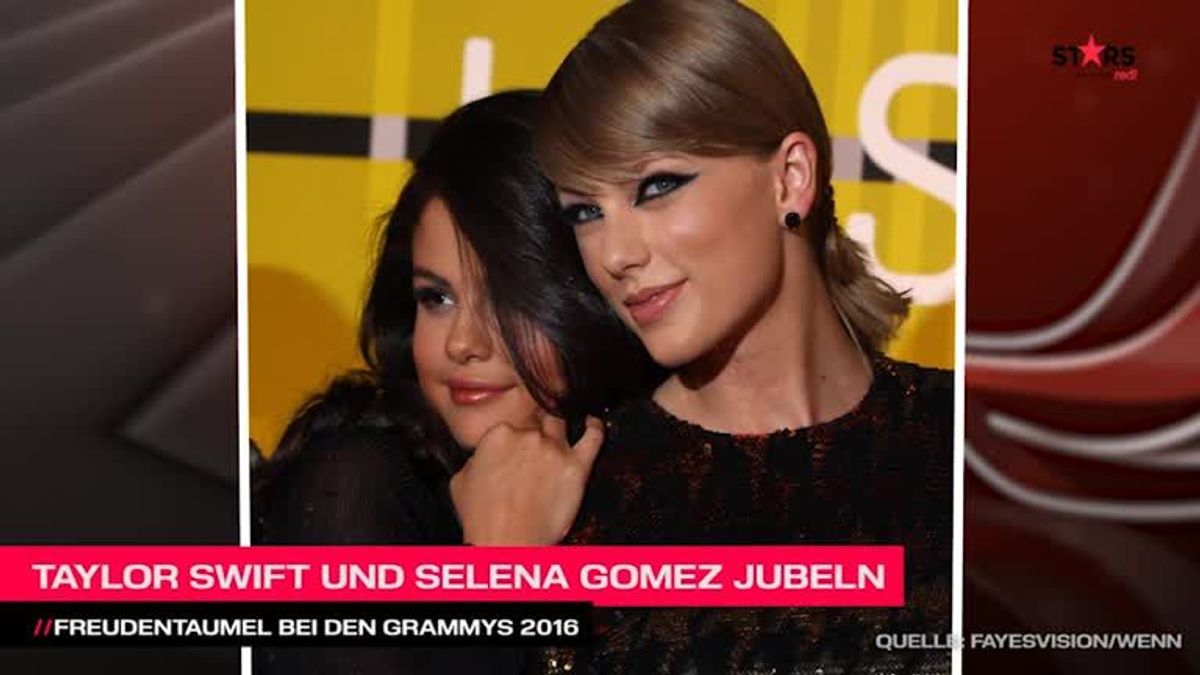 Grammys 2016: Freudentaumel bei Taylor Swift und Selena Gomez