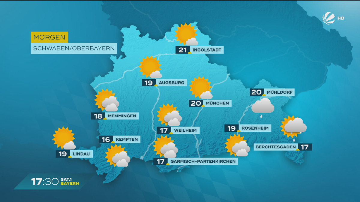 Das Bayern-Wetter vom 17.09.2024: Ende des Dauerregens?