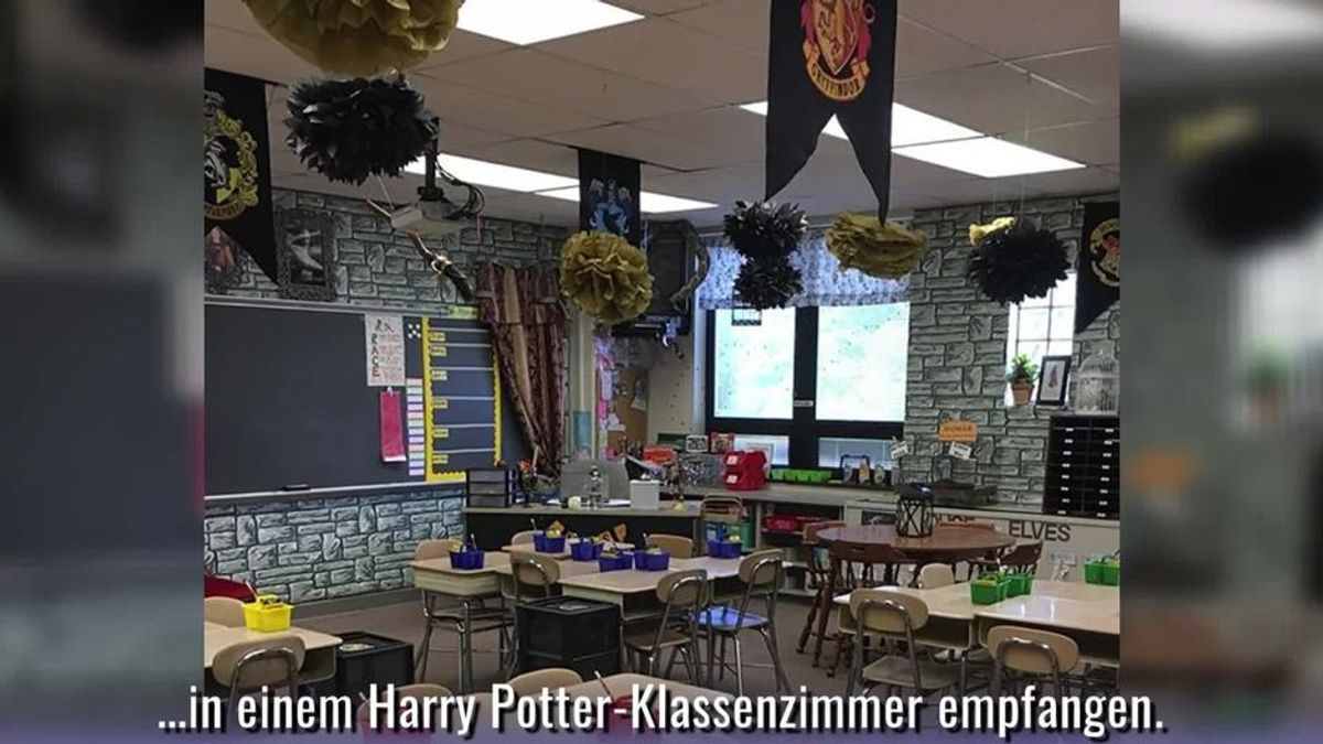 Harry Potter: Lehrerin verwandelt Klassenzimmer in Hogwarts