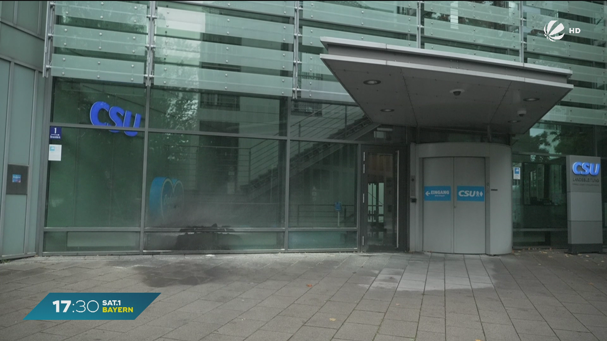 Brand vor CSU-Zentrale in München: Steckt politisches Motiv dahinter?