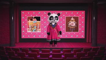 Normalerweise ist der Panda die, die immer lacht