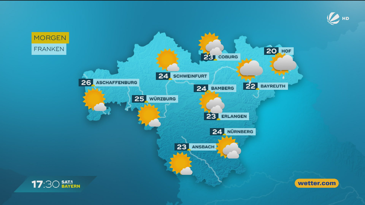 Das Bayern-Wetter vom 09.07.2025: Wird es wieder trocken?