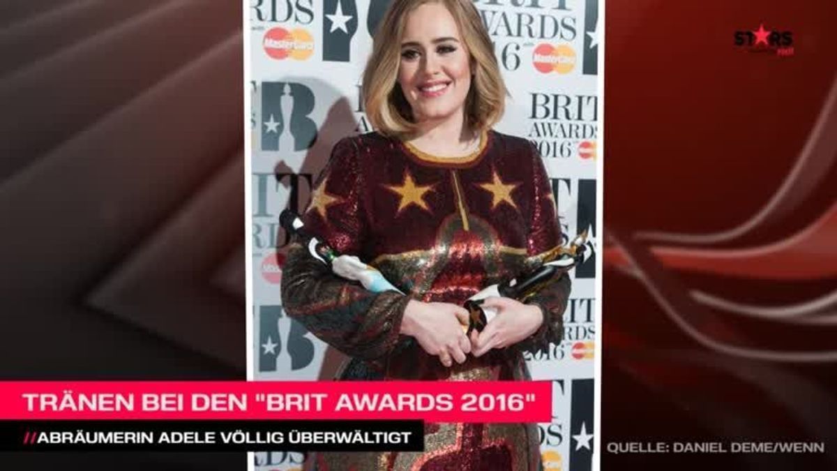 Adele: Tränen bei den Brit Awards 2016