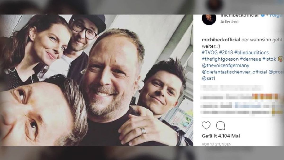 "The Voice of Germany": Erstes Coach-Gruppenselfie mit Michael Patrick Kelly