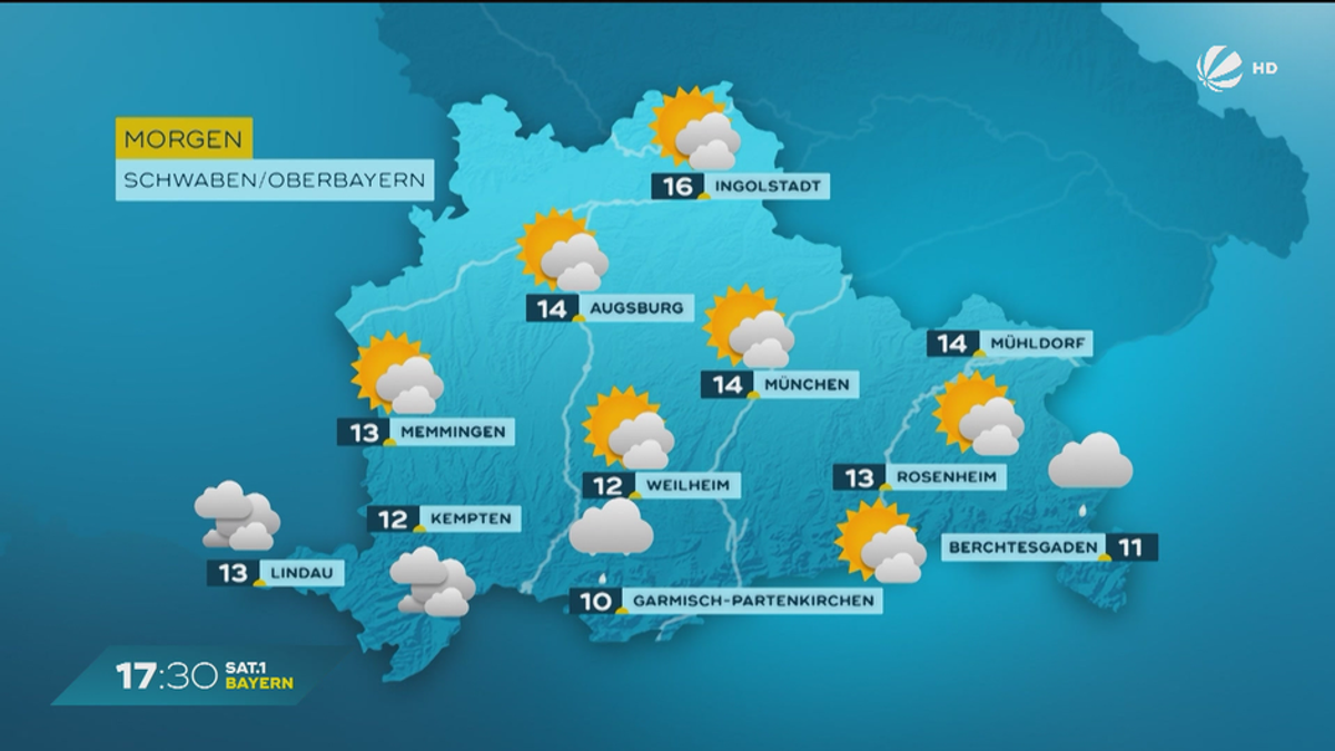 Das Bayern-Wetter vom 08.05.2025: So wirds zum Muttertag