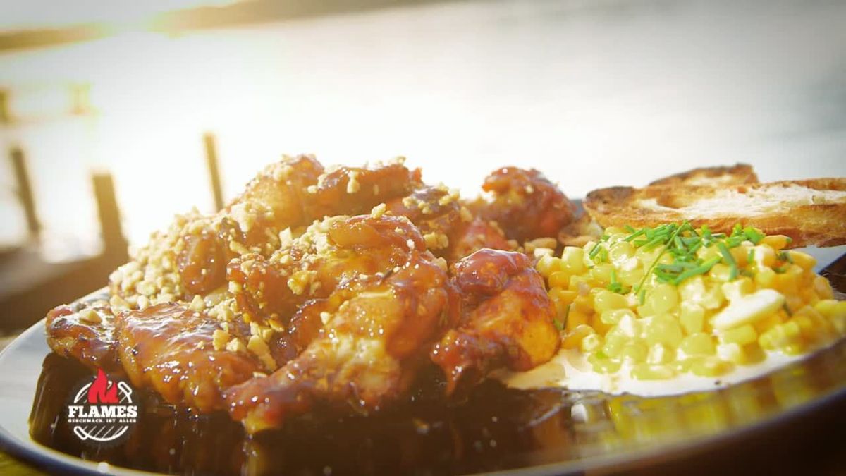 Staffel 6 Folge7: BBQ-Chicken Wings mit Sweet Corn Parmesan Mais 