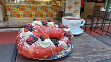 Riesen Croissants in Mailand