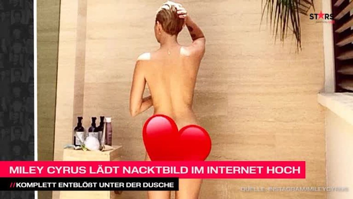 Miley Cyrus zeigt sich auf Instagram komplett nackt unter der Dusche