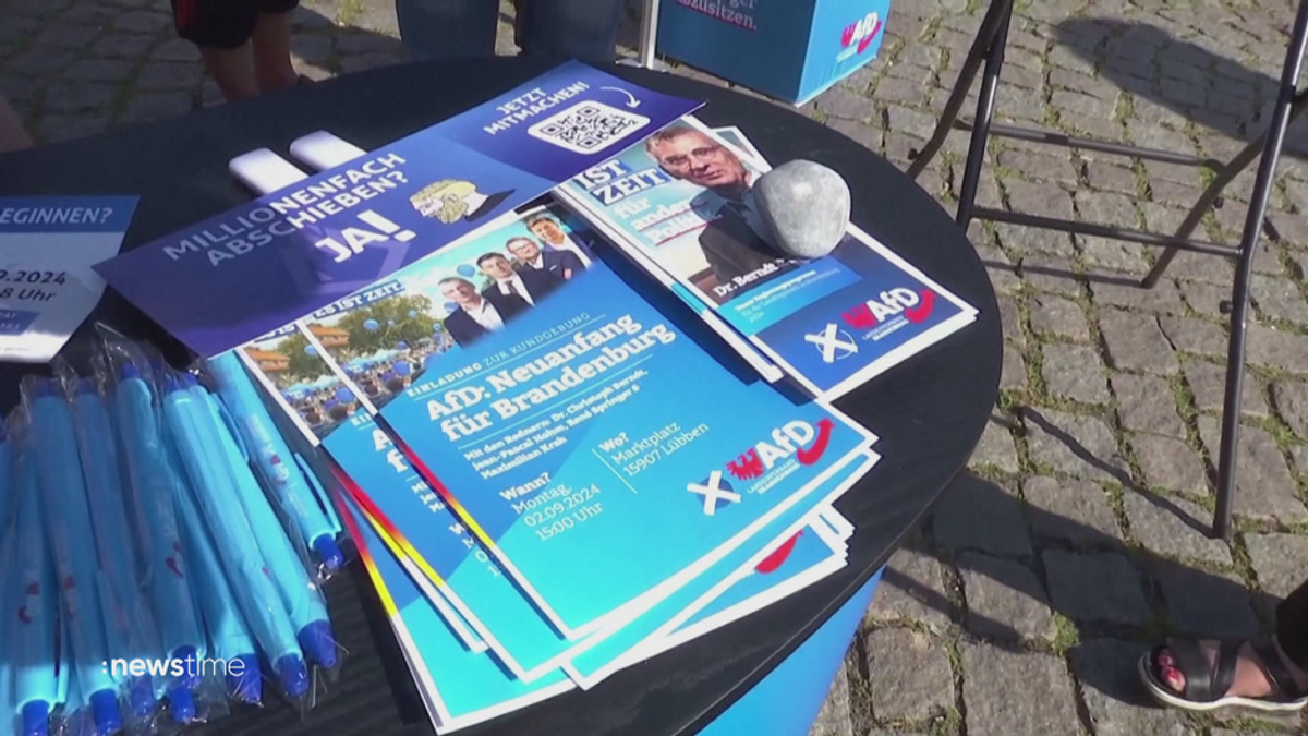 Vor Landtagswahlen in Brandenburg: AfD und SPD fast gleich auf