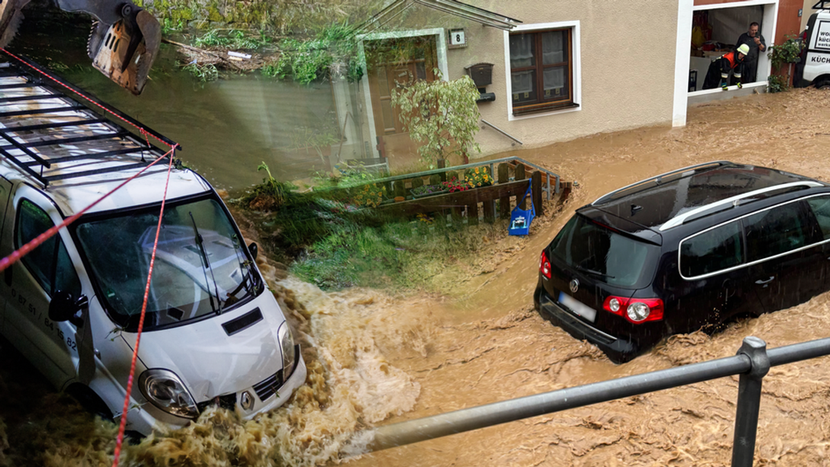 Unwetter sorgen in Bayern und NRW für Überschwemmungen