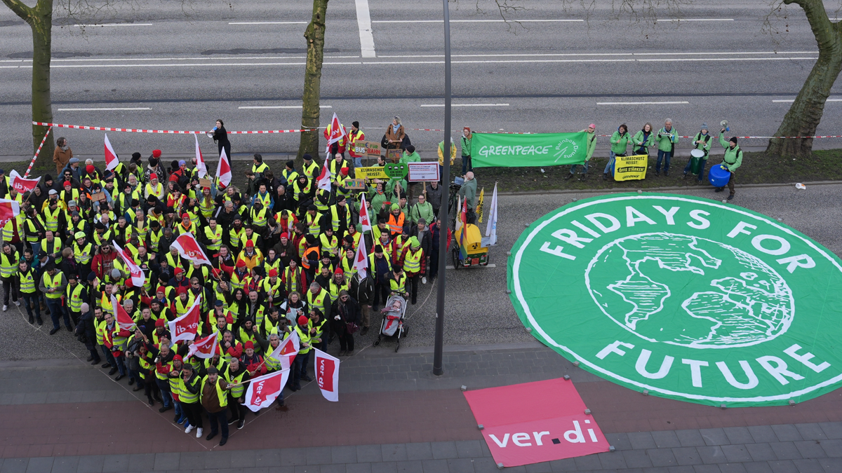 Verdi und „Fridays for Future“ streiken gemeinsam