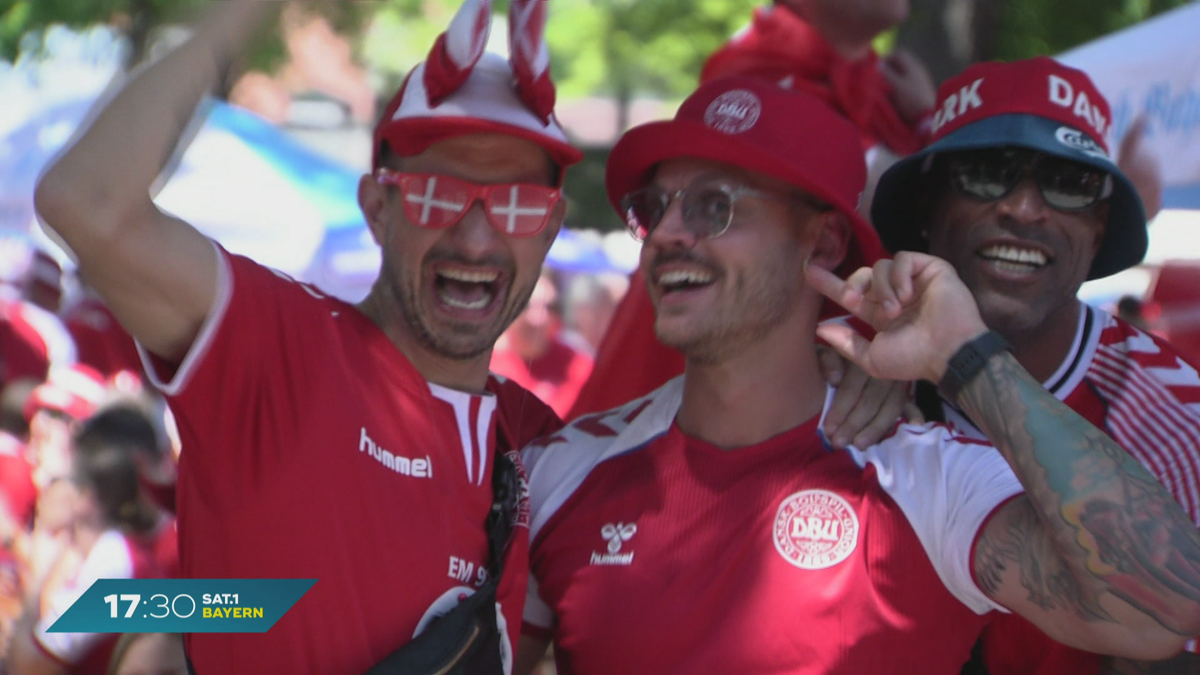 EM 2024: 3.000 Dänen-Fans laufen durch München