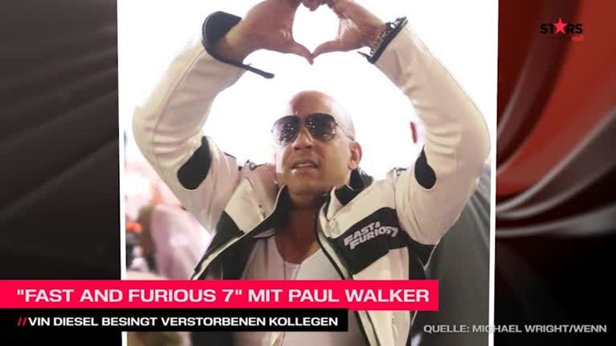 Fast and Furious 7 mit Paul Walker: Vin Diesel singt für verstorbenen Kumpel