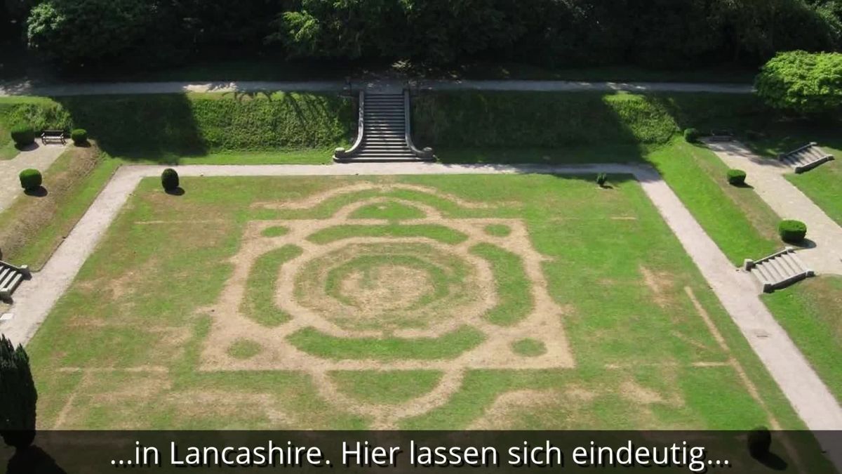 Trockenheit enthüllt Geistergarten in England