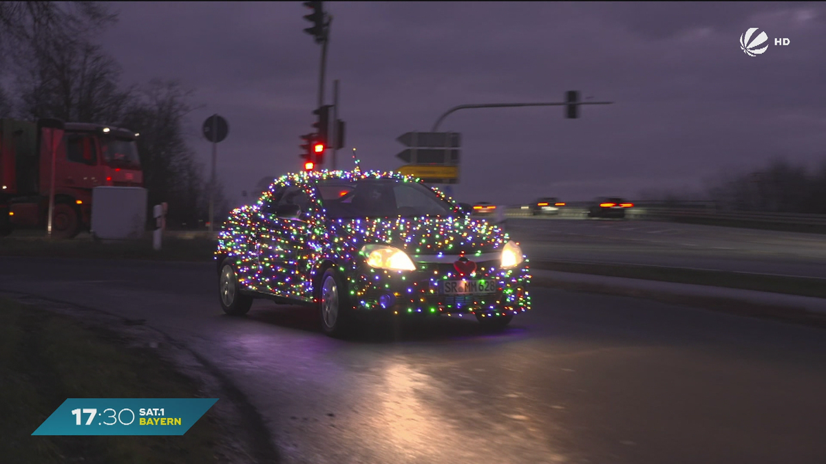 Weihnachtsauto in Straubing: Polizei drückt Auge zu