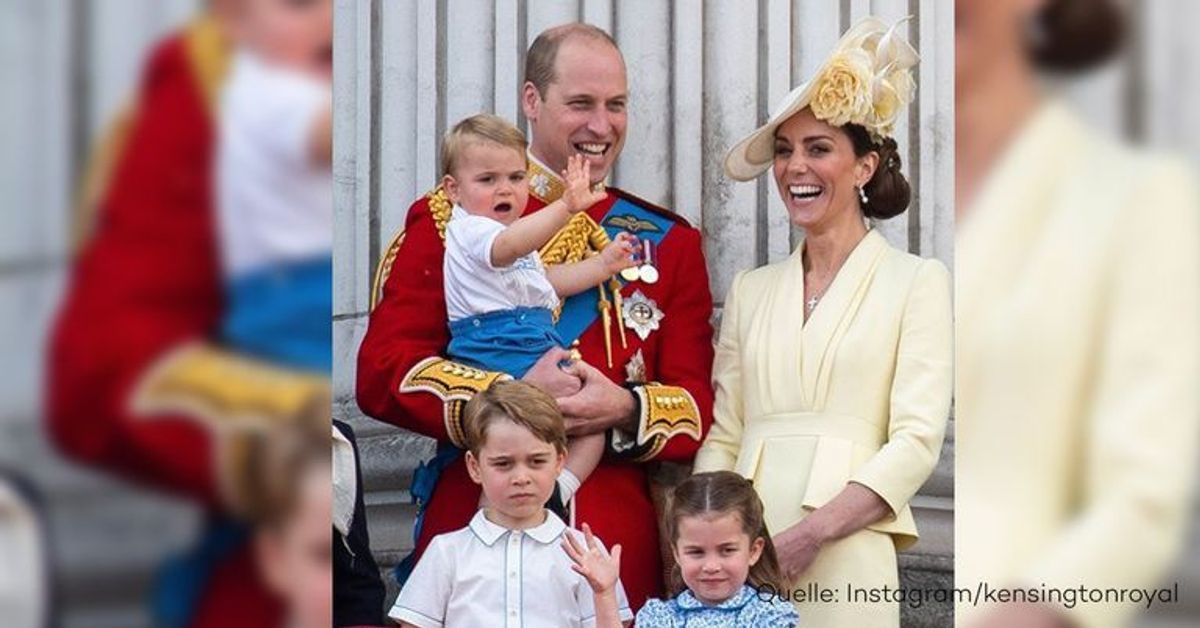 Er will lieber zu Papa William: So süß zeigt Prinz Louis seine Zuneigung