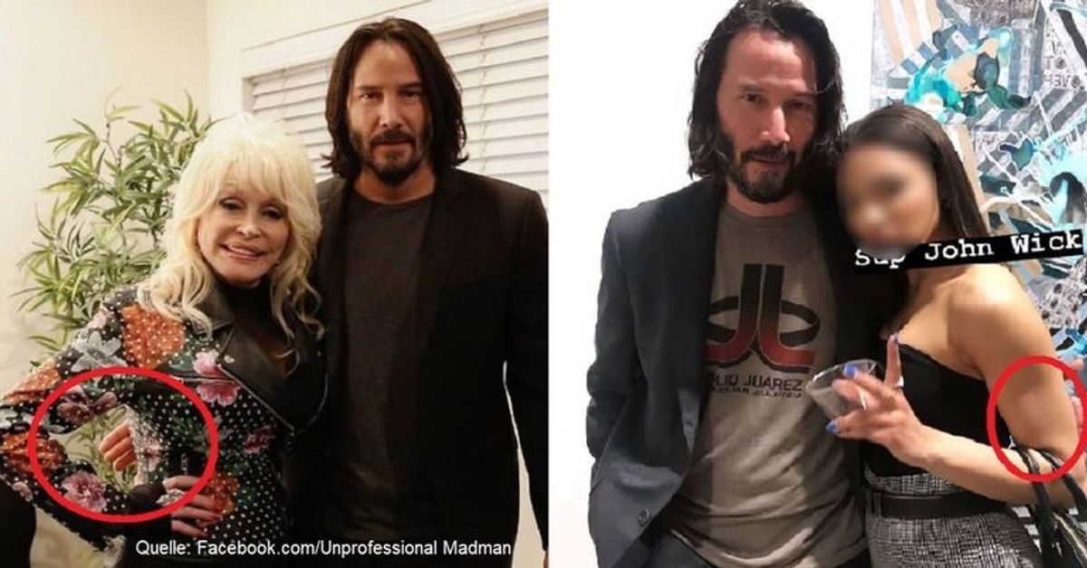 Warum spreizt Keanu Reeves seine Hände bei Fan-Fotos immer so ab?