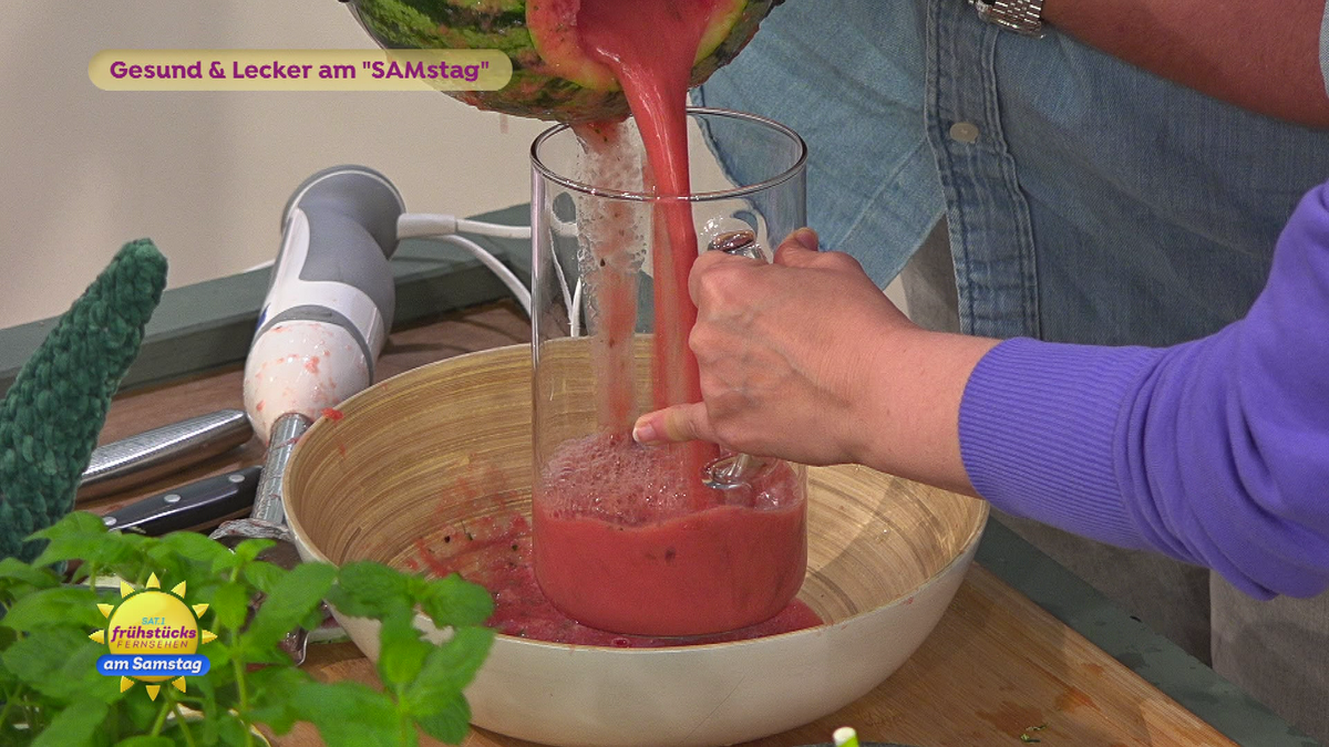 Schön und sexy: Sommerdrink aus Melone