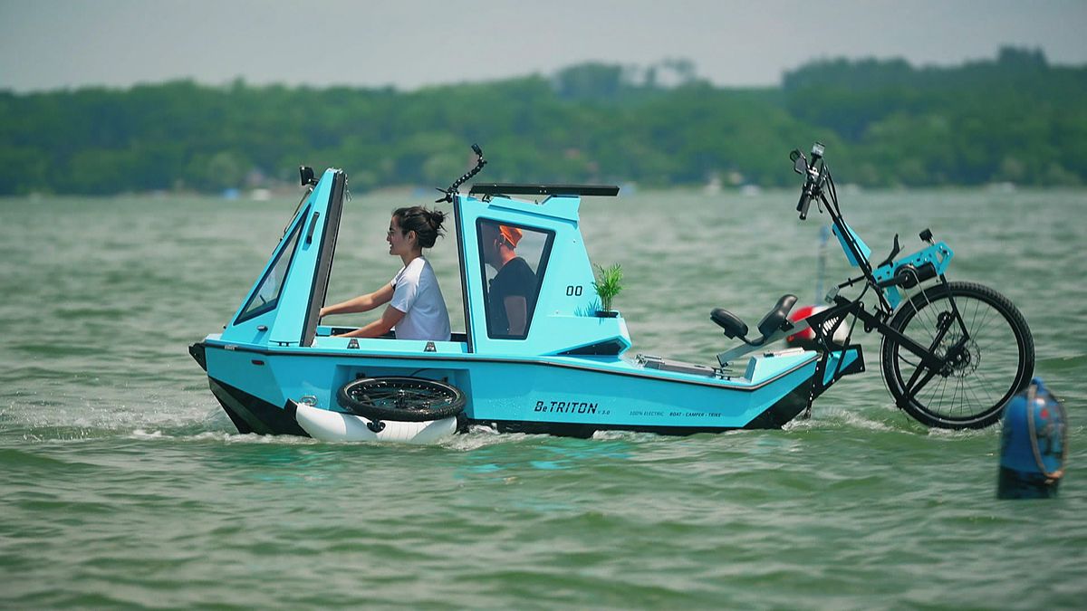 Hoher Spaßfaktor und gut für die Umwelt: Mit dem Amphibienfahrrad zum Campen!