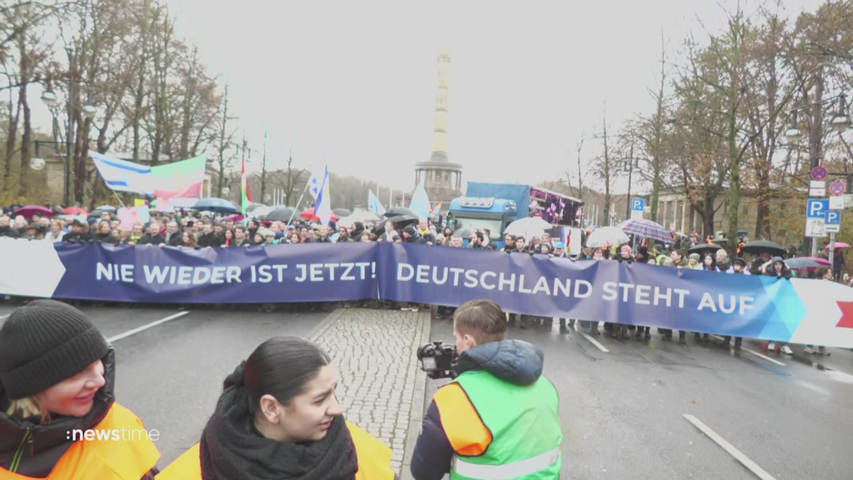 Tausende bei Antisemitismus-Demo in Berlin